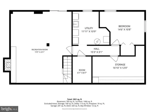 Floorplan - 6605 Holford Ln, Springfield, VA 22152 photo 2 of 3