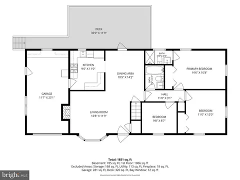 Floorplan - 6605 Holford Ln, Springfield, VA 22152 photo 1 of 3