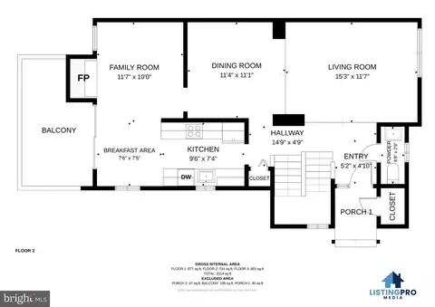 Floorplan - 11736 Decade Ct, Reston, VA 20191 photo 2 of 4
