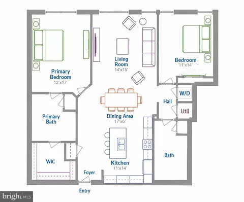 Floorplan - 1669 Bandit Loop #105A, Reston, VA 20190 photo 1 of 2