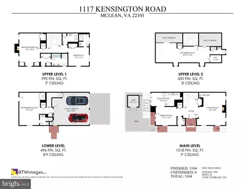 Floorplan - 1117 Kensington Rd, Mclean, VA 22101 photo 1 of 5