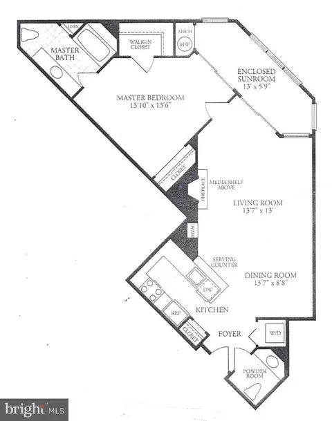 Floorplan - 1625 International Dr #421, Mclean, VA 22102 photo 1 of 1