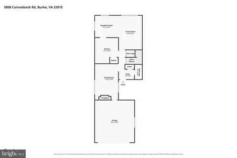 Floorplan - 5808 Canvasback Rd, Burke, VA 22015 photo 2 of 3