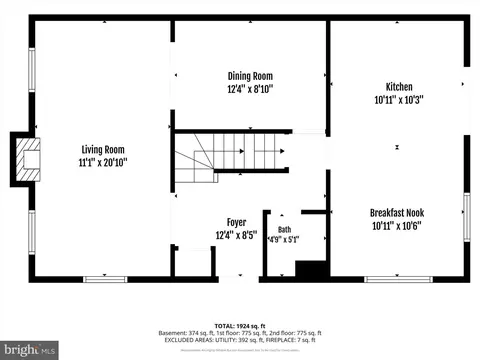 Floorplan - 7026 Leebrad St, Springfield, VA 22151 photo 3 of 4