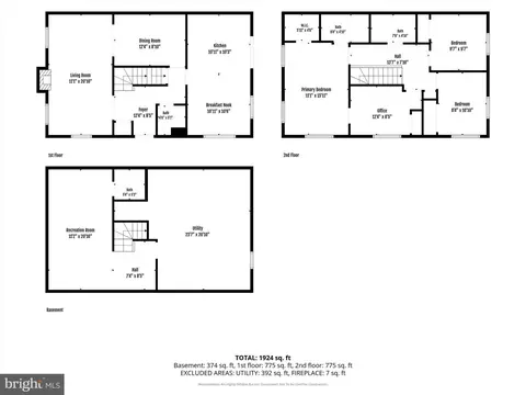 Floorplan - 7026 Leebrad St, Springfield, VA 22151 photo 2 of 4