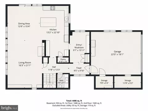 Floorplan - 849 Merriewood Ln, Mclean, VA 22102 photo 1 of 3