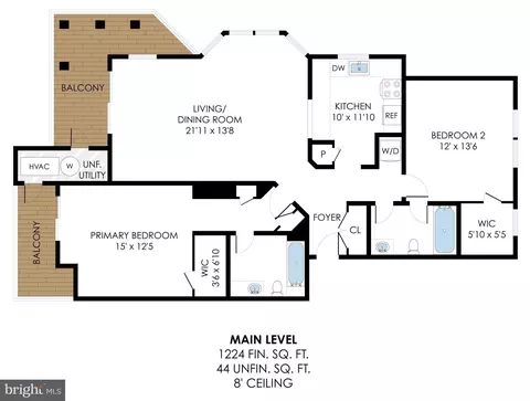 Floorplan - 20601 Cornstalk Ter #202, Ashburn, VA 20147 photo 1 of 2