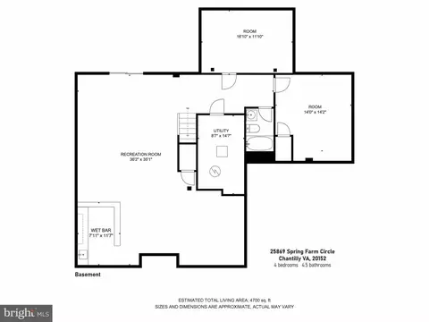 Floorplan - 25869 Spring Farm Cir, Chantilly, VA 20152 photo 3 of 3