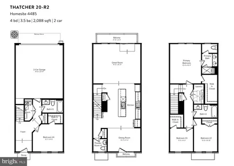 Floorplan - 23081 Copper Tree Ter, Ashburn, VA 20148 photo 1 of 4