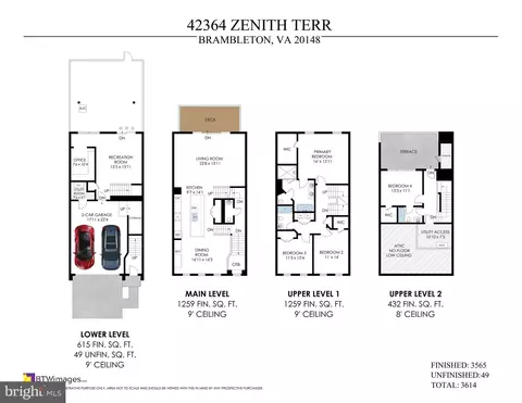 Floorplan - 42364 Zenith Ter, Ashburn, VA 20148 photo 1 of 4