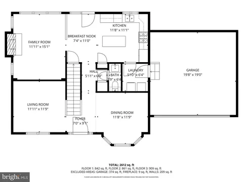Floorplan - 21563 Awbrey Pl, Broadlands, VA 20148 photo 1 of 4