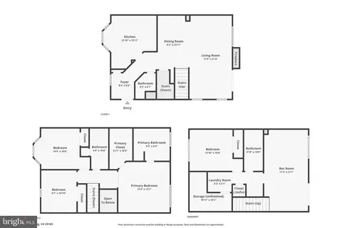 Floorplan - 47587 Comer Sq, Sterling, VA 20165 photo 1 of 4