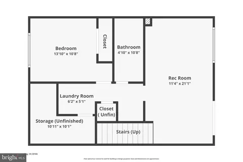 Floorplan - 47587 Comer Sq, Sterling, VA 20165 photo 3 of 4