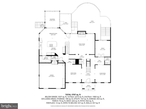 Floorplan - 43423 Mountcastle Dr, Chantilly, VA 20152 photo 1 of 3