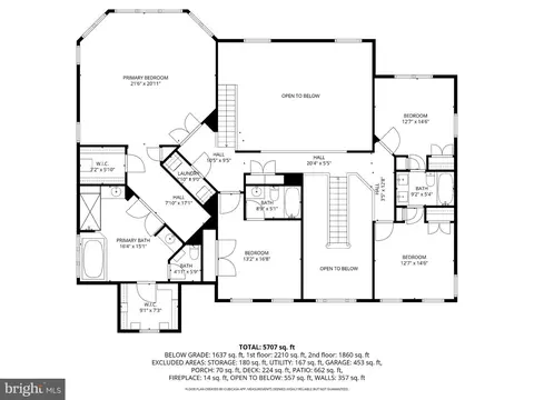 Floorplan - 43423 Mountcastle Dr, Chantilly, VA 20152 photo 2 of 3