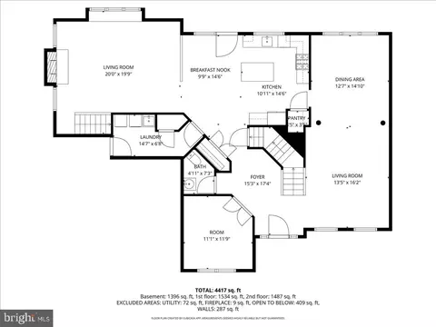 Floorplan - 25413 Bradshaw Dr, Chantilly, VA 20152 photo 1 of 2