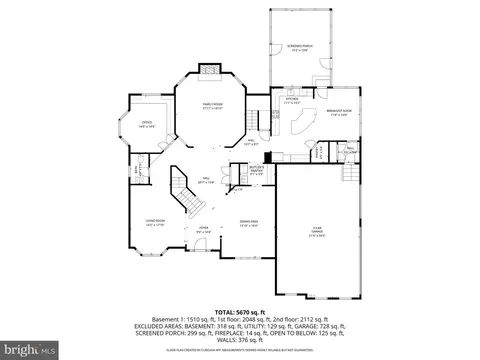 Floorplan - 22455 Pine Ridge Ct, Ashburn, VA 20148 photo 1 of 3