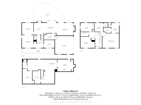 Floorplan - 20595 Shadow Woods Ct, Sterling, VA 20165 photo 1 of 4