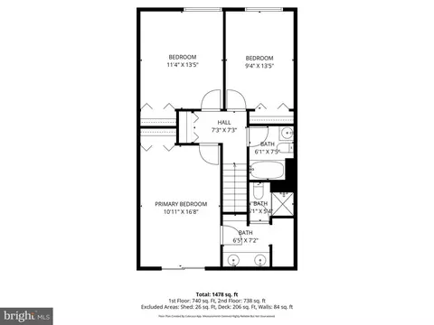 Floorplan - 208 Willow Ter, Sterling, VA 20164 photo 2 of 6