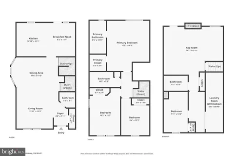 Floorplan - 42918 Needham Way, Ashburn, VA 20147 photo 1 of 3