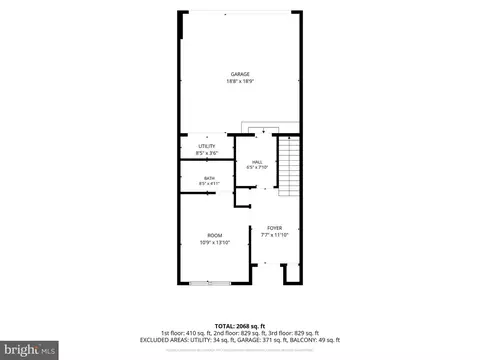 Floorplan - 22883 Eileen Sq, Sterling, VA 20166 photo 2 of 4