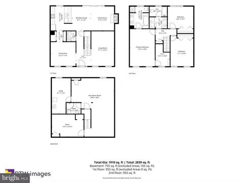 Floorplan - 3 Whaley Ct, Sterling, VA 20165 photo 1 of 1