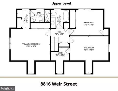 Floorplan - 8816 Weir St, Manassas, VA 20110 photo 2 of 3