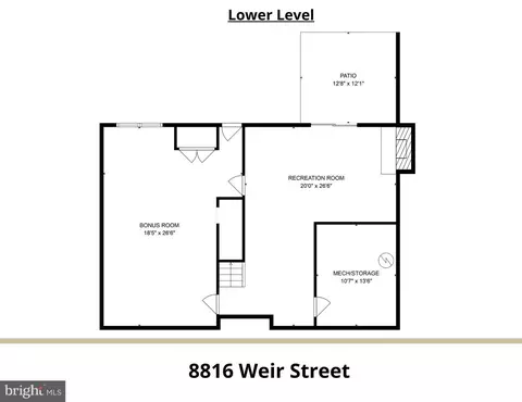 Floorplan - 8816 Weir St, Manassas, VA 20110 photo 3 of 3