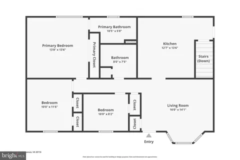 Floorplan - 9195 Winterset Dr, Manassas, VA 20110 photo 1 of 2