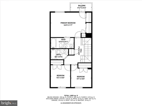 Floorplan - 8628 Sanderling Dr, Manassas, VA 20110 photo 2 of 4