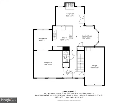 Floorplan - 10283 Cedar Ridge Dr, Manassas, VA 20110 photo 2 of 8