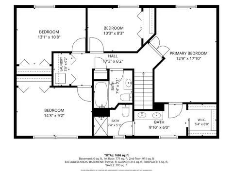 Floorplan - 10461 Brackets Ford Cir, Manassas, VA 20110 photo 2 of 4