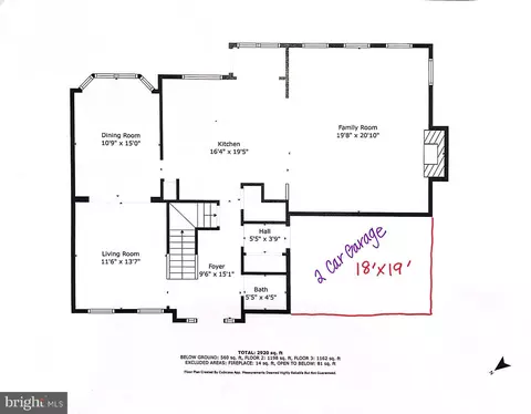 Floorplan - 9218 William St, Manassas Park, VA 20111 photo 2 of 3