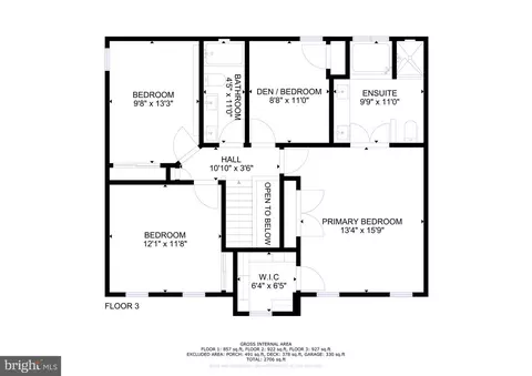 Floorplan - 9219 Stephanie St, Manassas Park, VA 20111 photo 4 of 4