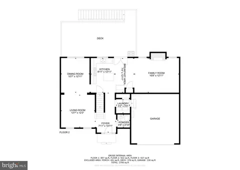 Floorplan - 9219 Stephanie St, Manassas Park, VA 20111 photo 3 of 4