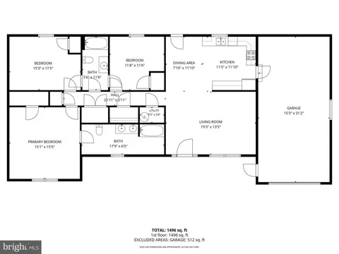 Floorplan - 135 Leola Loop, Stanley, VA 22851 photo 1 of 1