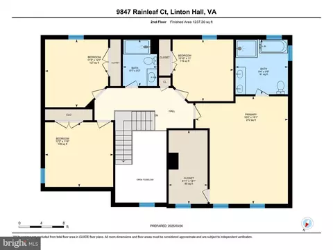 Floorplan - 9847 Rainleaf Ct, Bristow, VA 20136 photo 2 of 3