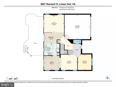 Floorplan - 9847 Rainleaf Ct, Bristow, VA 20136 photo 1 of 3