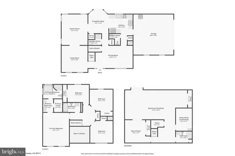 Floorplan - 10457 Pineview Rd, Manassas, VA 20111 photo 1 of 4