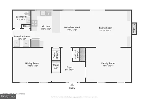 Floorplan - 15331 Edgehill Dr, Dumfries, VA 22025 photo 3 of 4