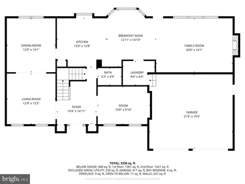 Floorplan - 3582 Lions Field Rd, Triangle, VA 22172 photo 3 of 4