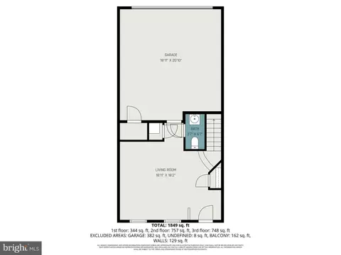 Floorplan - 4440 Potomac Highlands Cir, Triangle, VA 22172 photo 1 of 3