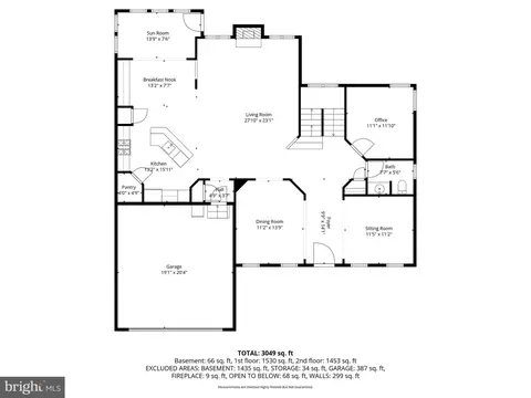 Floorplan - 6913 Bitterroot Ct, Gainesville, VA 20155 photo 1 of 3