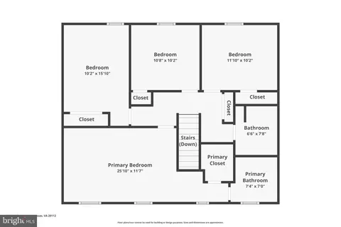 Floorplan - 15139 Eclipse Dr, Manassas, VA 20112 photo 3 of 4