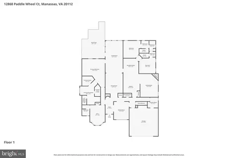 Floorplan - 12868 Paddle Wheel Ct, Manassas, VA 20112 photo 1 of 2