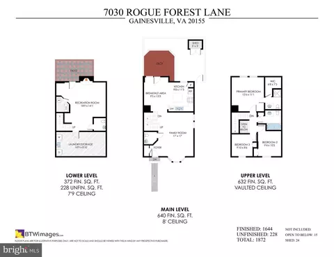 Floorplan - 7030 Rogue Forest Ln, Gainesville, VA 20155 photo 1 of 4