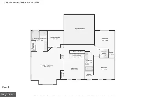 Floorplan - 17717 Wayside Dr, Dumfries, VA 22026 photo 2 of 3