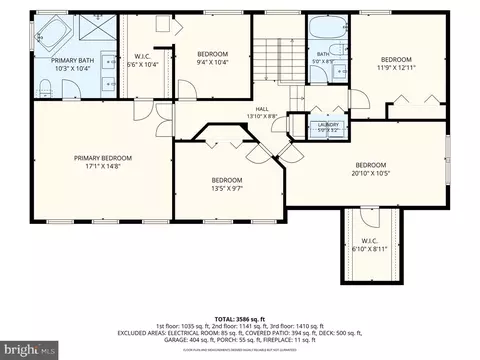 Floorplan - 10095 Post Oak Ter, Manassas, VA 20110 photo 3 of 4