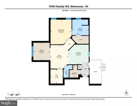 Floorplan - 7040 Hoadly Rd, Manassas, VA 20112 photo 4 of 5