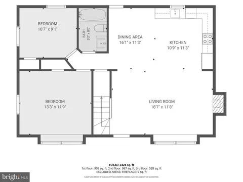 Floorplan - 8323 Rolling Rd, Manassas, VA 20110 photo 1 of 4
